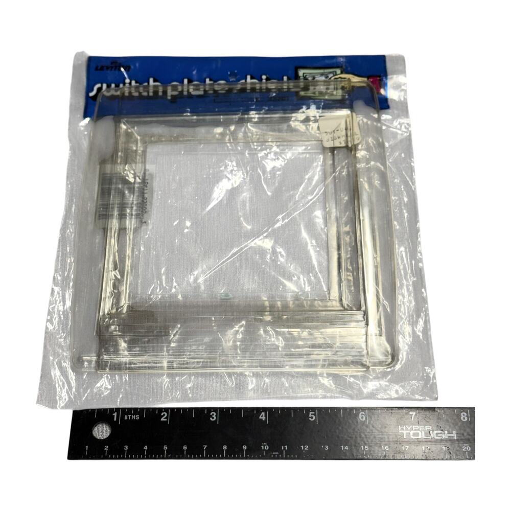 Leviton Switch Plate Shield Lot 8 Pc Clear Acrylic Toggle Cover - Picture 6 of 9